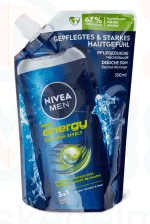 NIVEA MEN tusfürdő utántöltő 500 ml Energy Kép